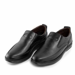 کفش رسمی مردانه چرم مصنوعی مشکی  مدل 43231