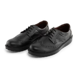 کفش رسمی مردانه چرم مصنوعی مشکی   مدل 44188