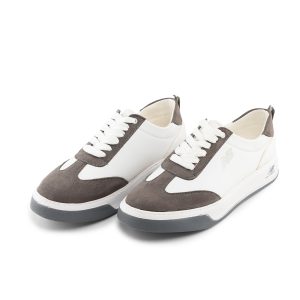 کفش روزمره مردانه New Balance چرم مصنوعی سفید  مدل 44537