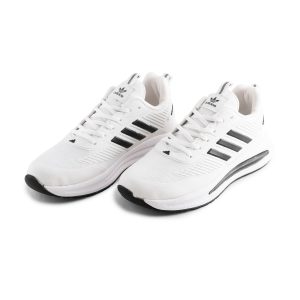کفش اسپرت Adidas مردانه سفید بندی  مدل 44589