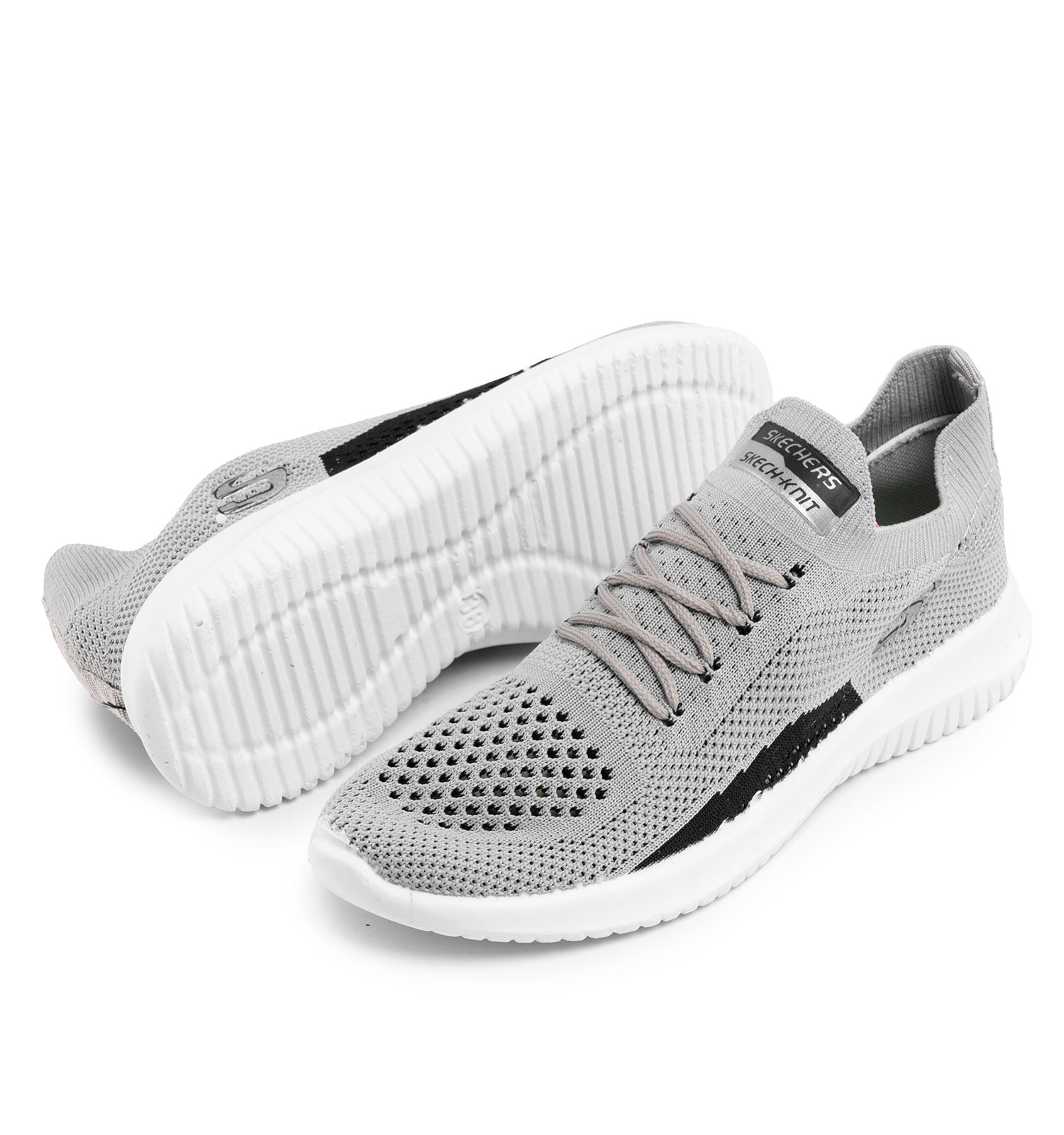 کفش اسپرت Skechers زنانه طوسی بندی مدل 43981
