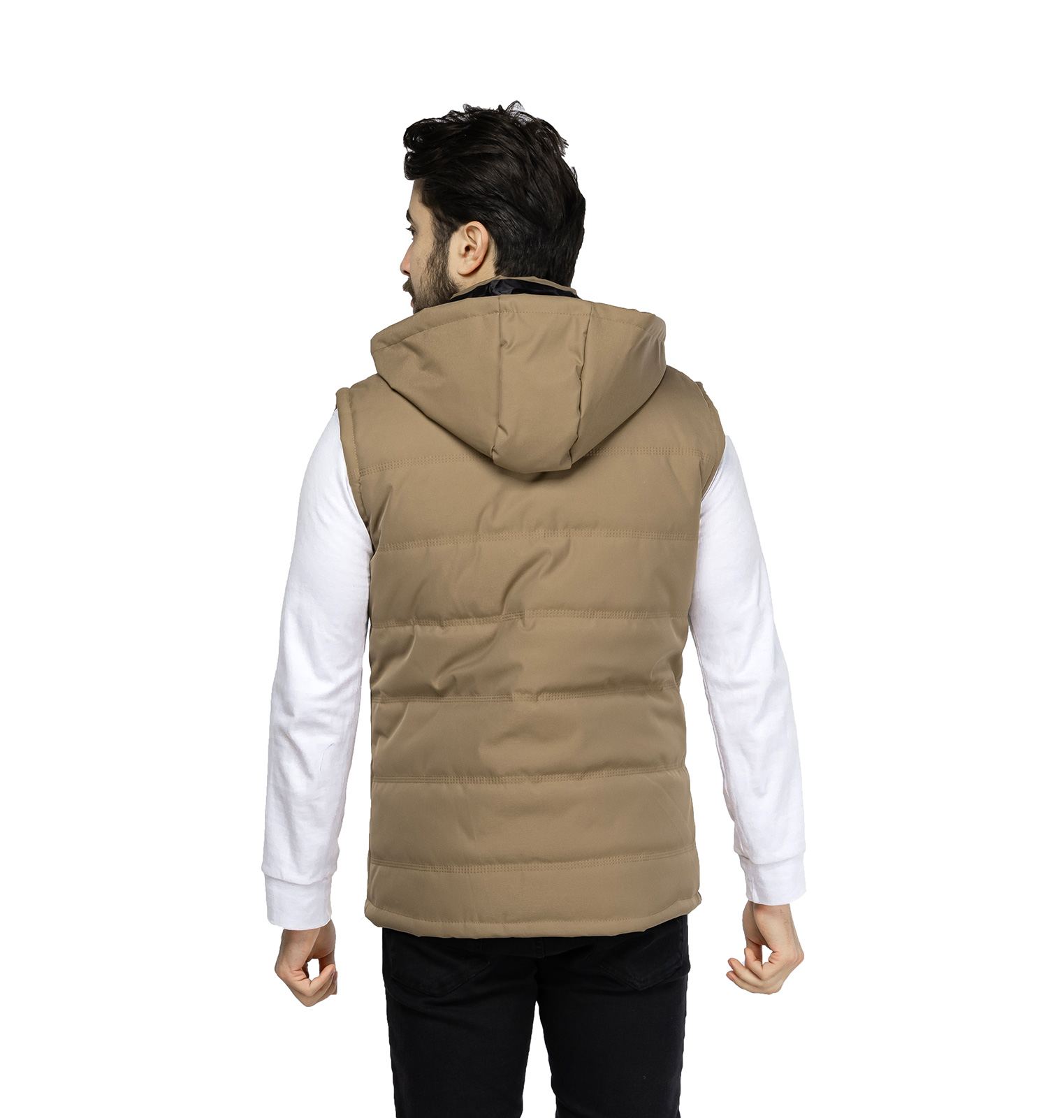 کاپشن پافر بادی کلاهدار مدل 45982