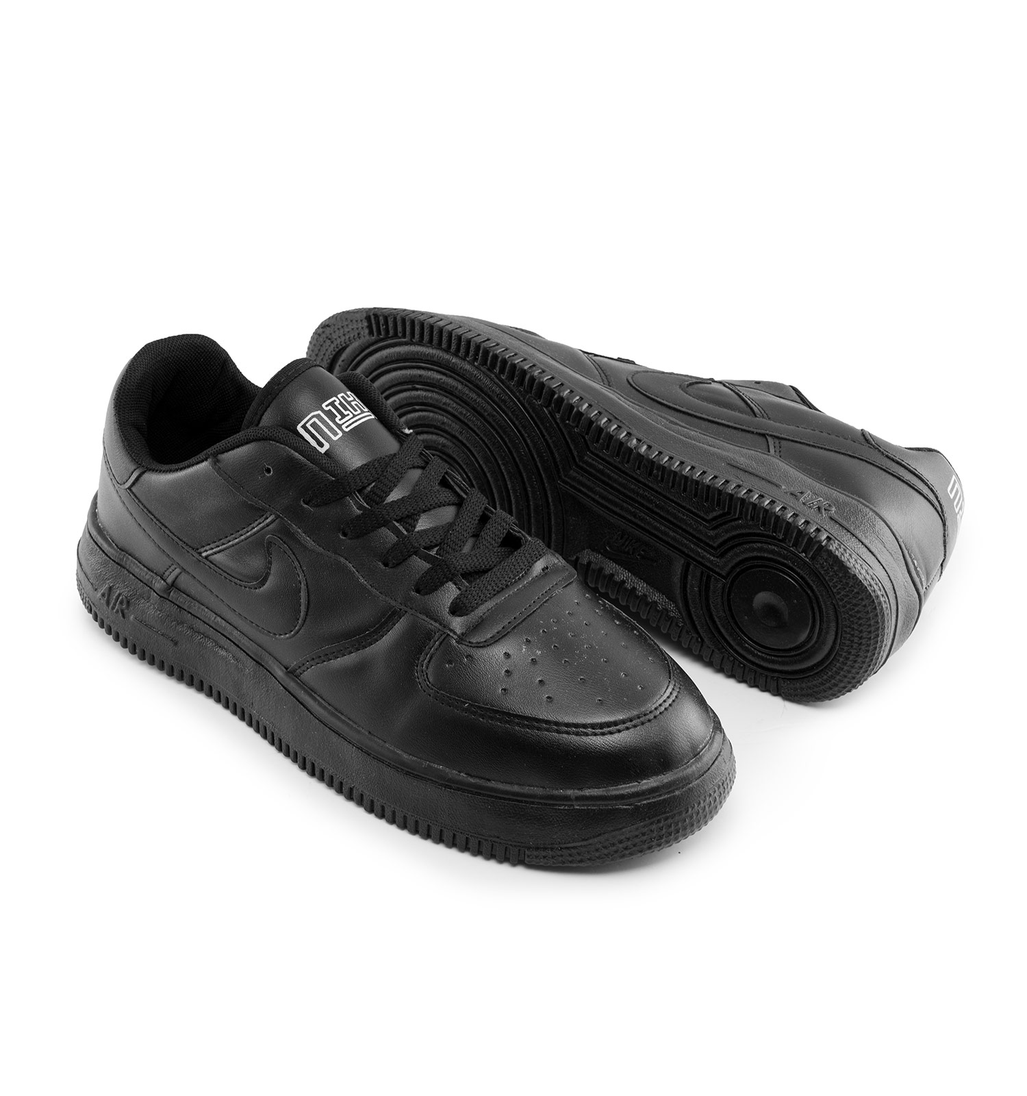 کفش روزمره مردانه Nike چرم مصنوعی بند دار مشکی مدل 45564