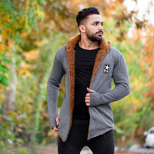شنل خزدار مردانه Zima مدل T 3899