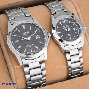 ست ساعت مردانه زنانه Casio مدل Poliza (مشکی)