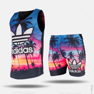 ست رکابی شلوارک مردانه Adidas مدل 29532