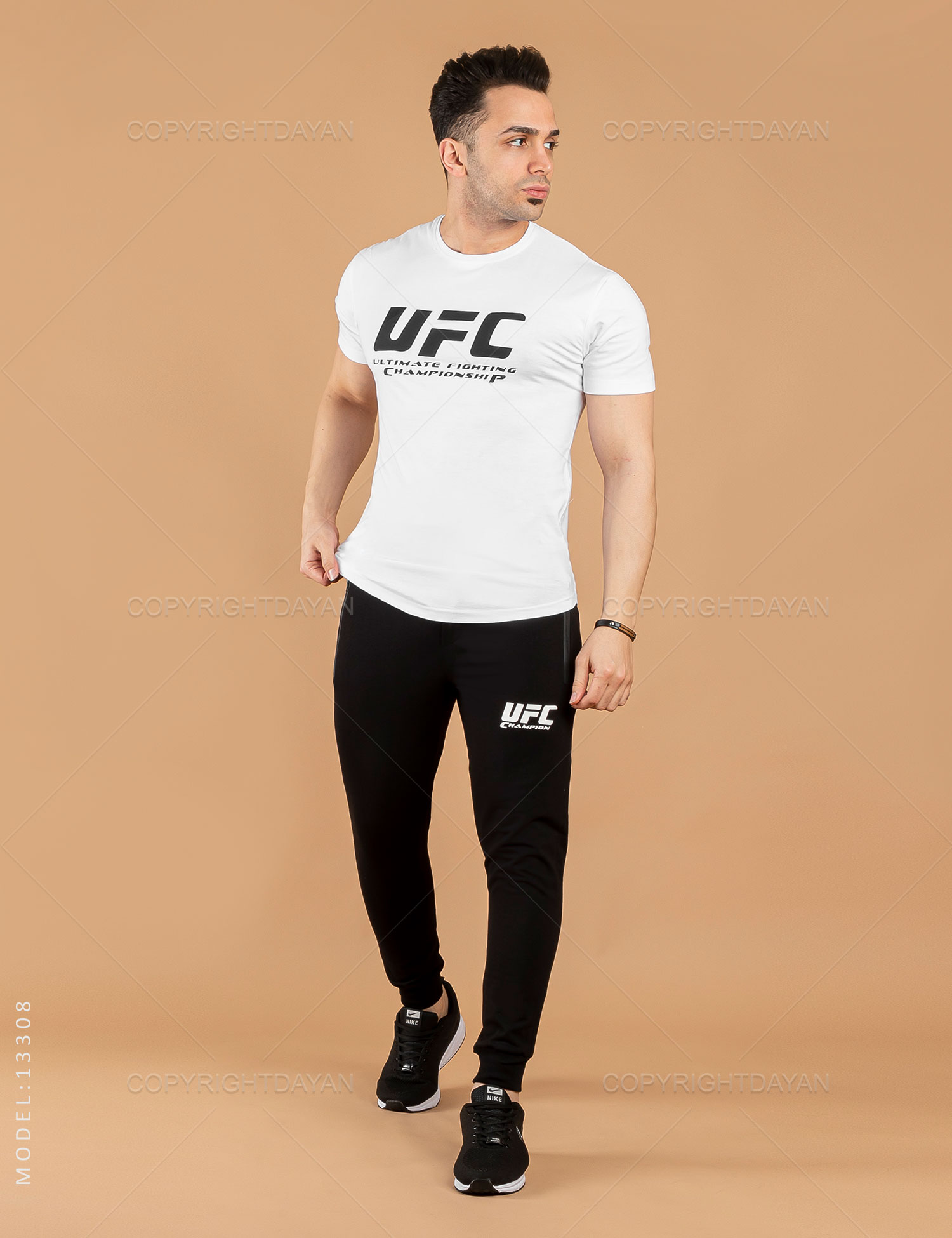 ست تیشرت شلوار مردانه UFC مدل 13308