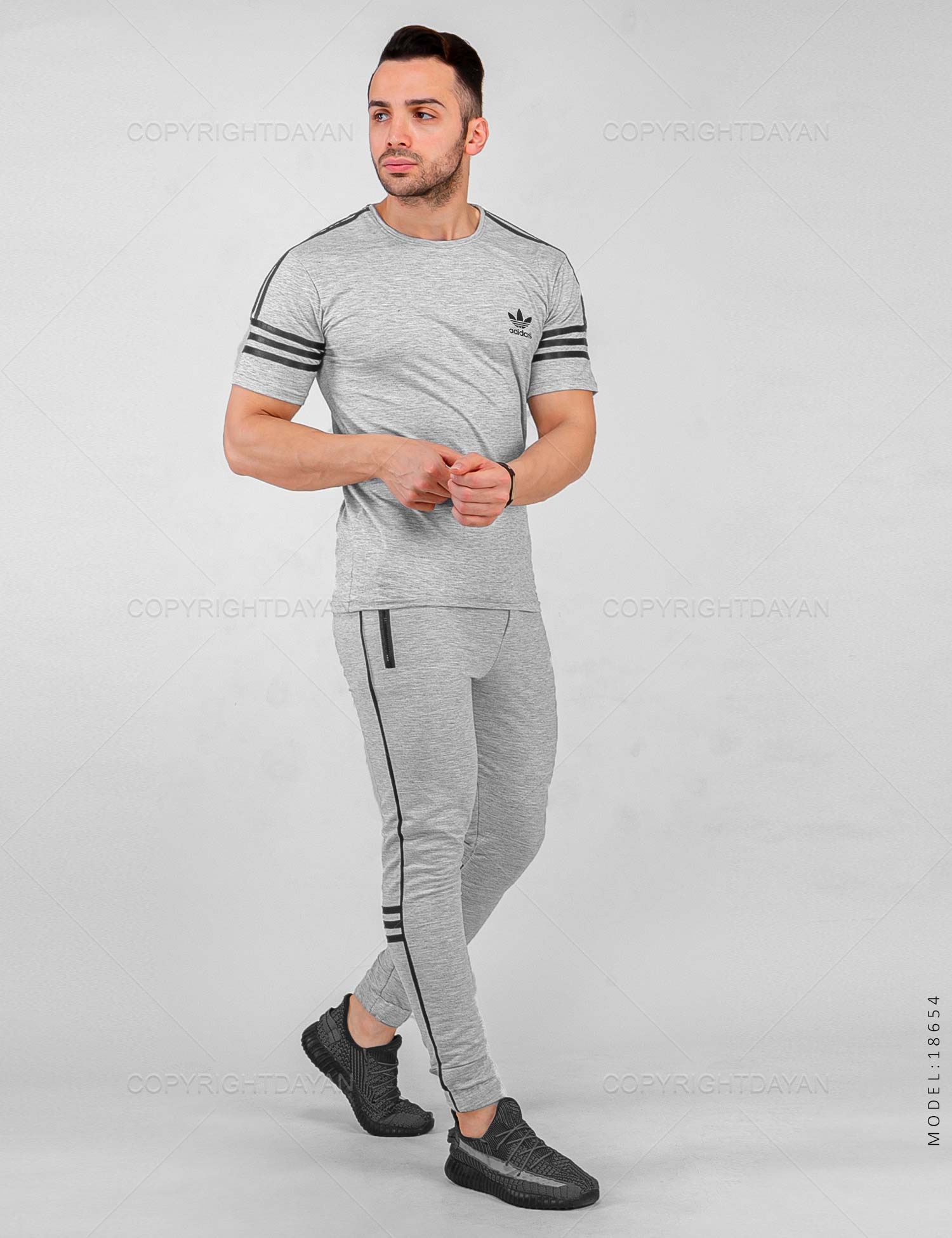 ست تیشرت شلوار مردانه Adidas مدل 18654