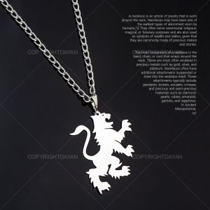 گردنبند مردانه شیر