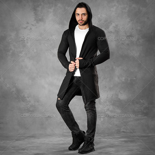 تیشرت هودی Hemito کفش ساقدار Paramata (مشکی)
