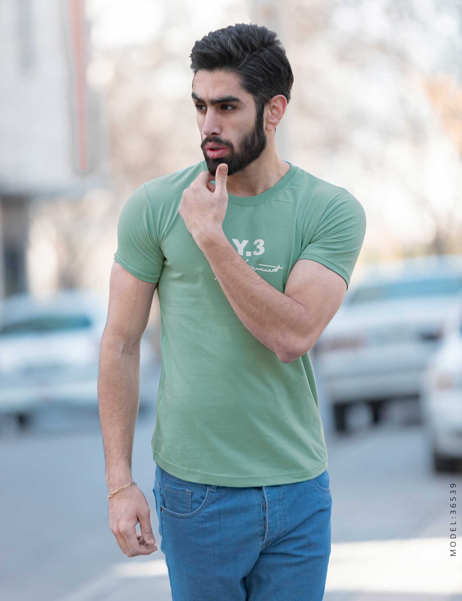 تیشرت یقه گرد مردانه Y – 3 مدل 36539