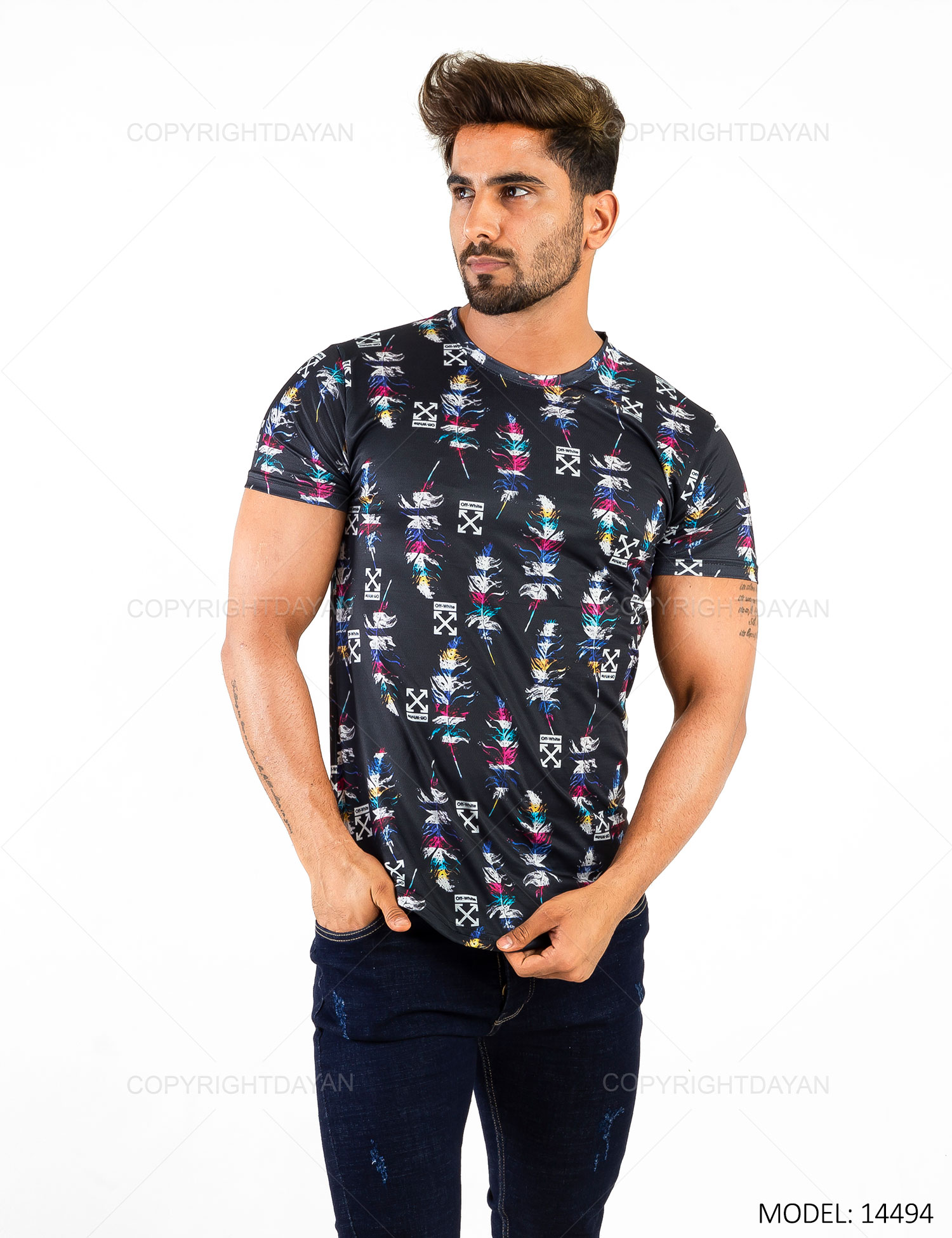 تیشرت مردانه Off white مدل 14494