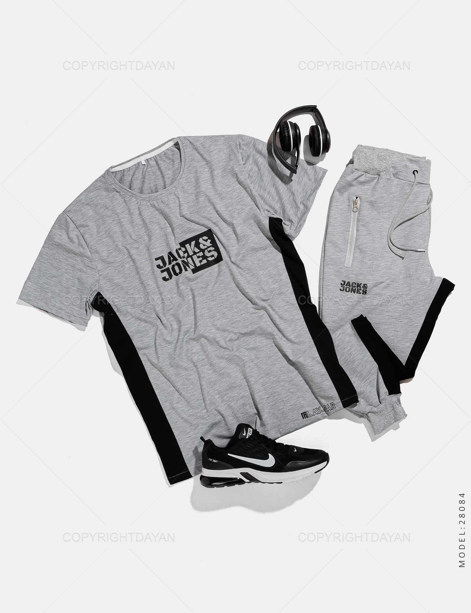 ست تیشرت شلوار مردانه Jack & Jones مدل 28084