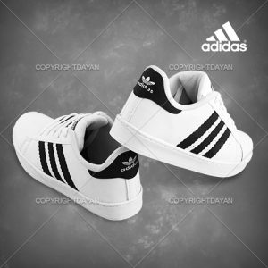 کفش زنانه SuperStar طرح white and black