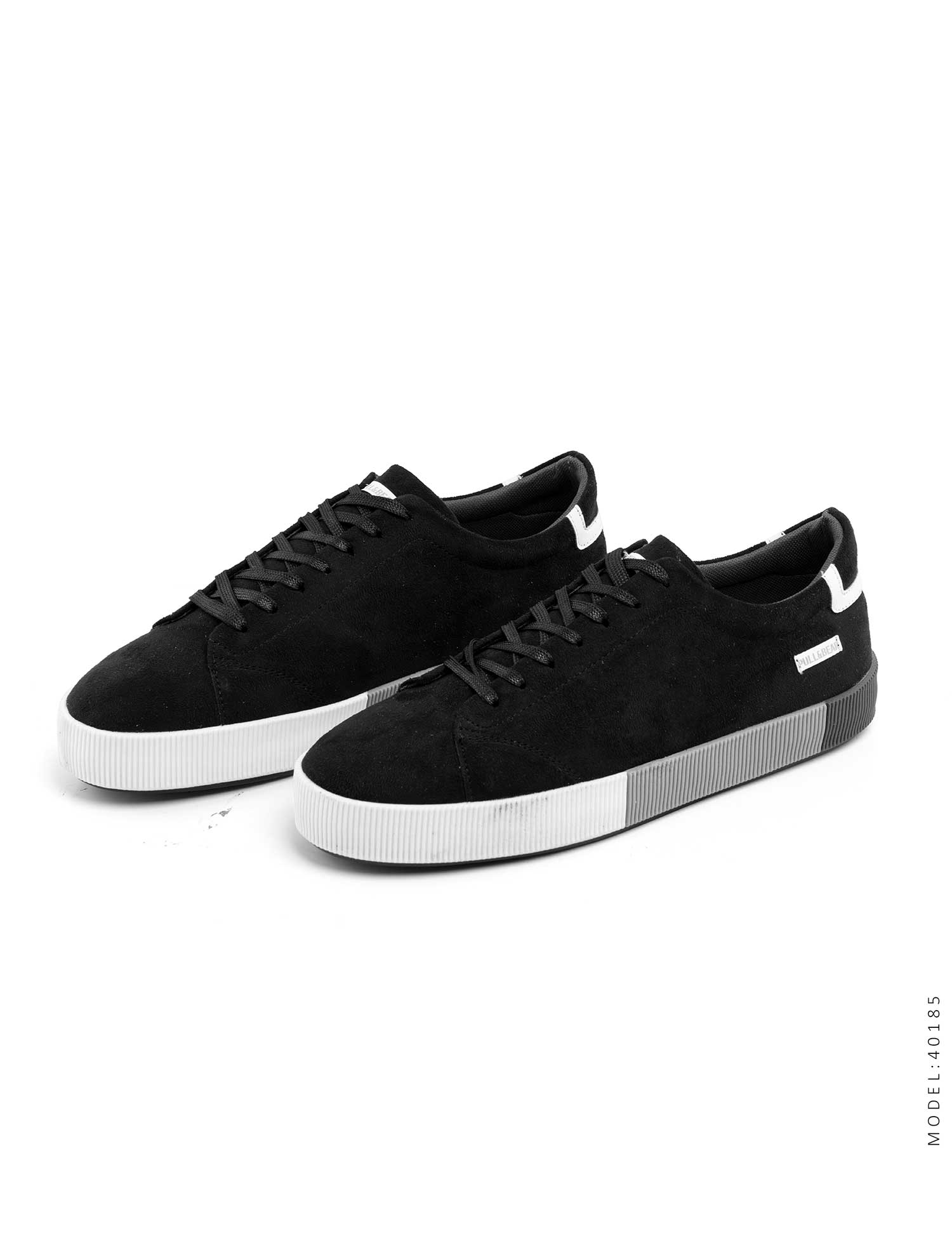 کفش روزمره Pull & Bear مردانه مشکی بندی مدل 40185