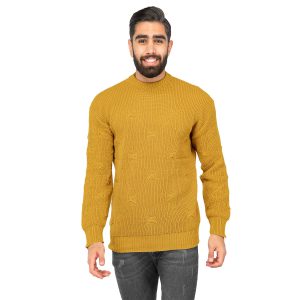 بافت مردانه یقه گرد طرحدار Zima مدل 40015