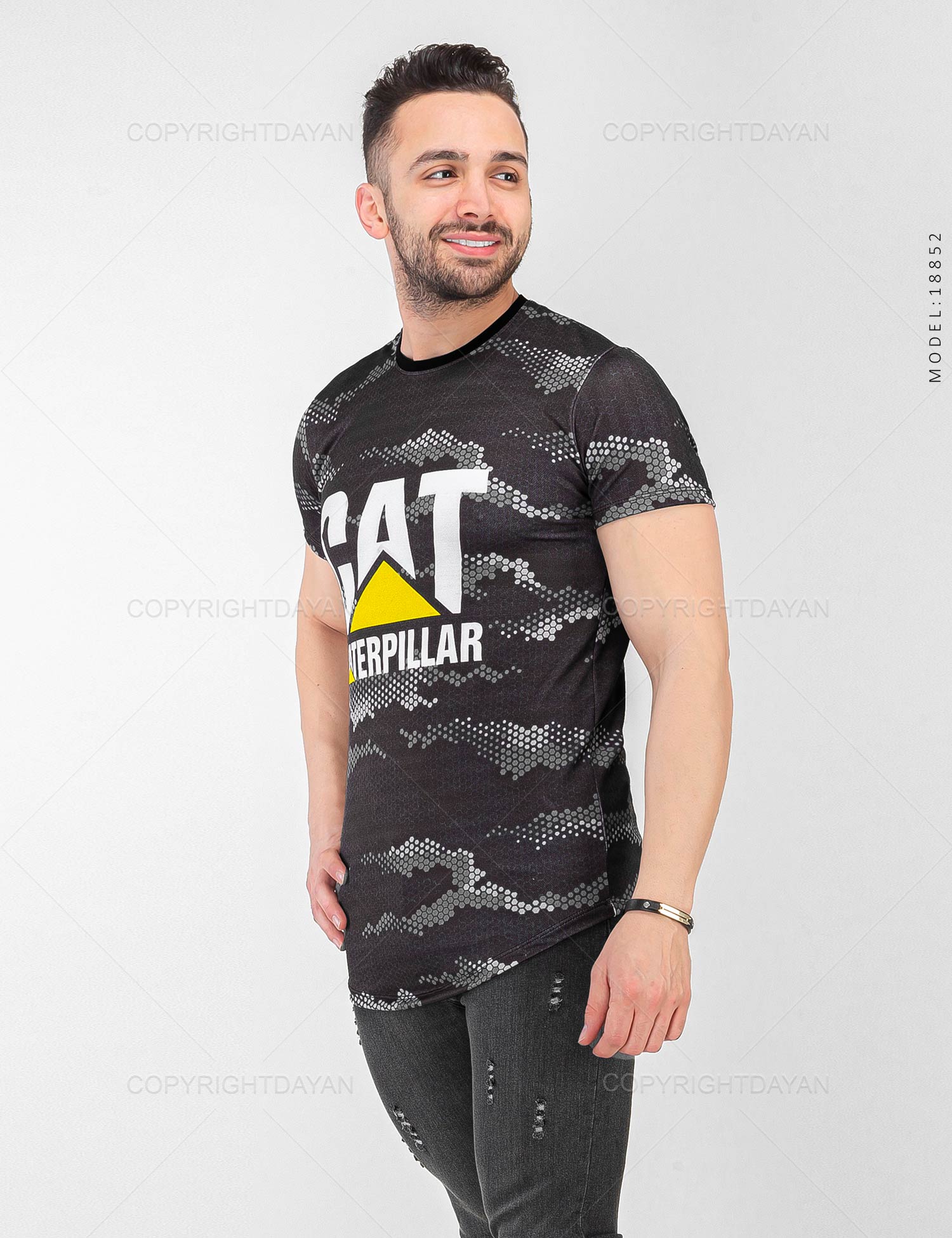 تیشرت مردانه Cat مدل 18852