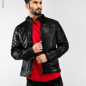 کاپشن چرم مردانه Benson مدل 17855