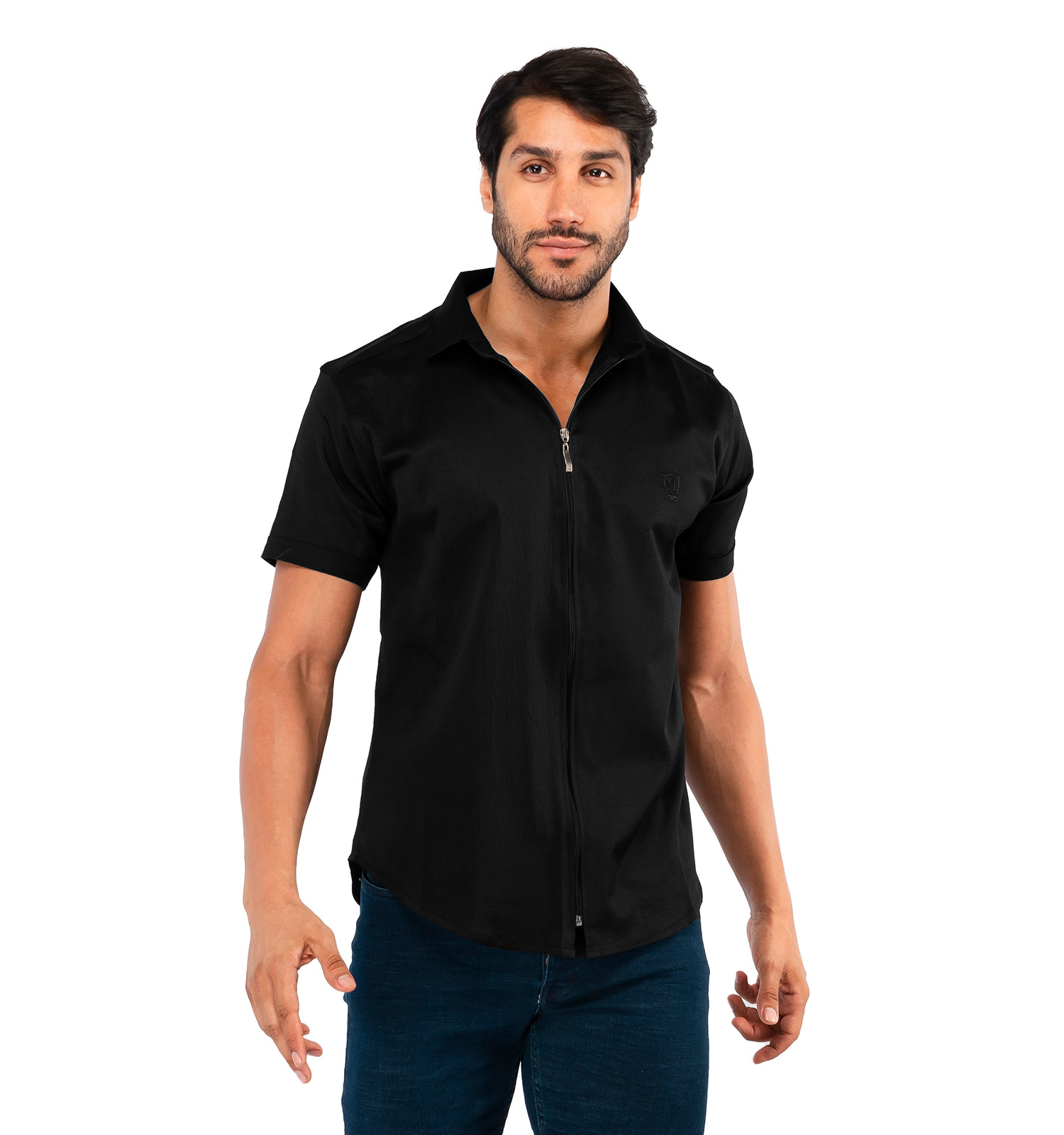 پیراهن مردانه زیپ دار Massimo Dutti مدل 38462