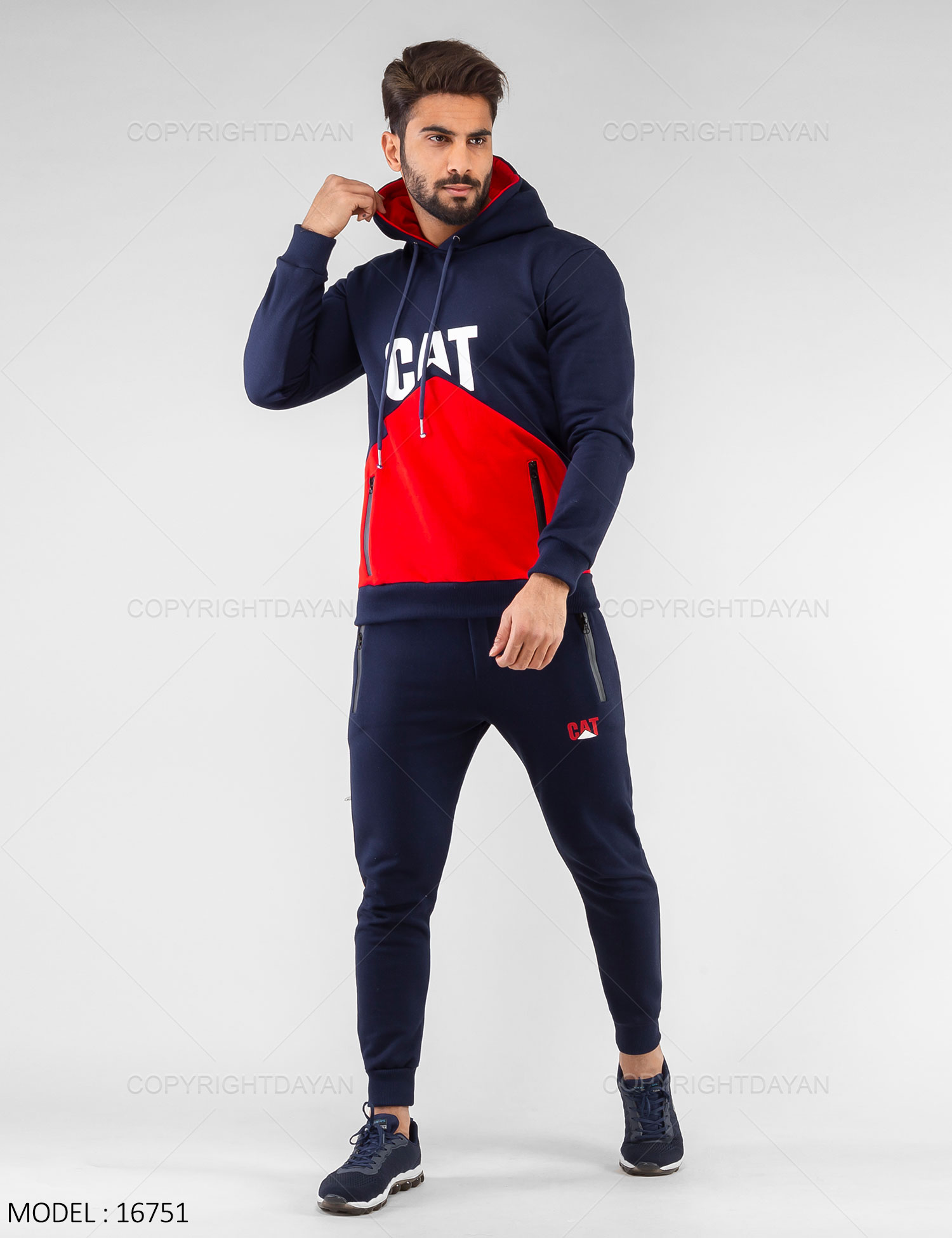 ست سویشرت شلوار مردانه Cat مدل 16751