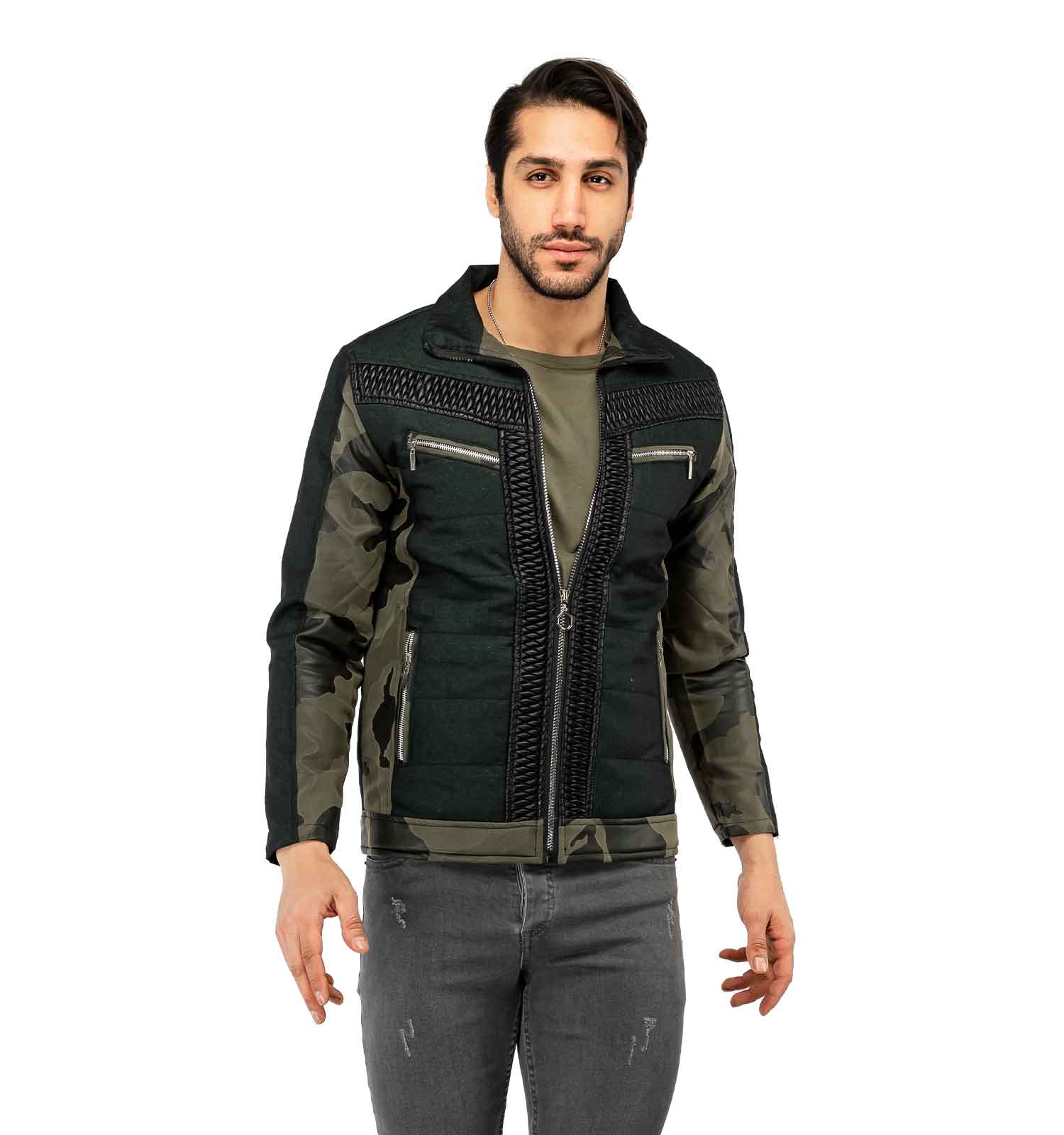 کاپشن چرمی مردانه Lima مدل 33742