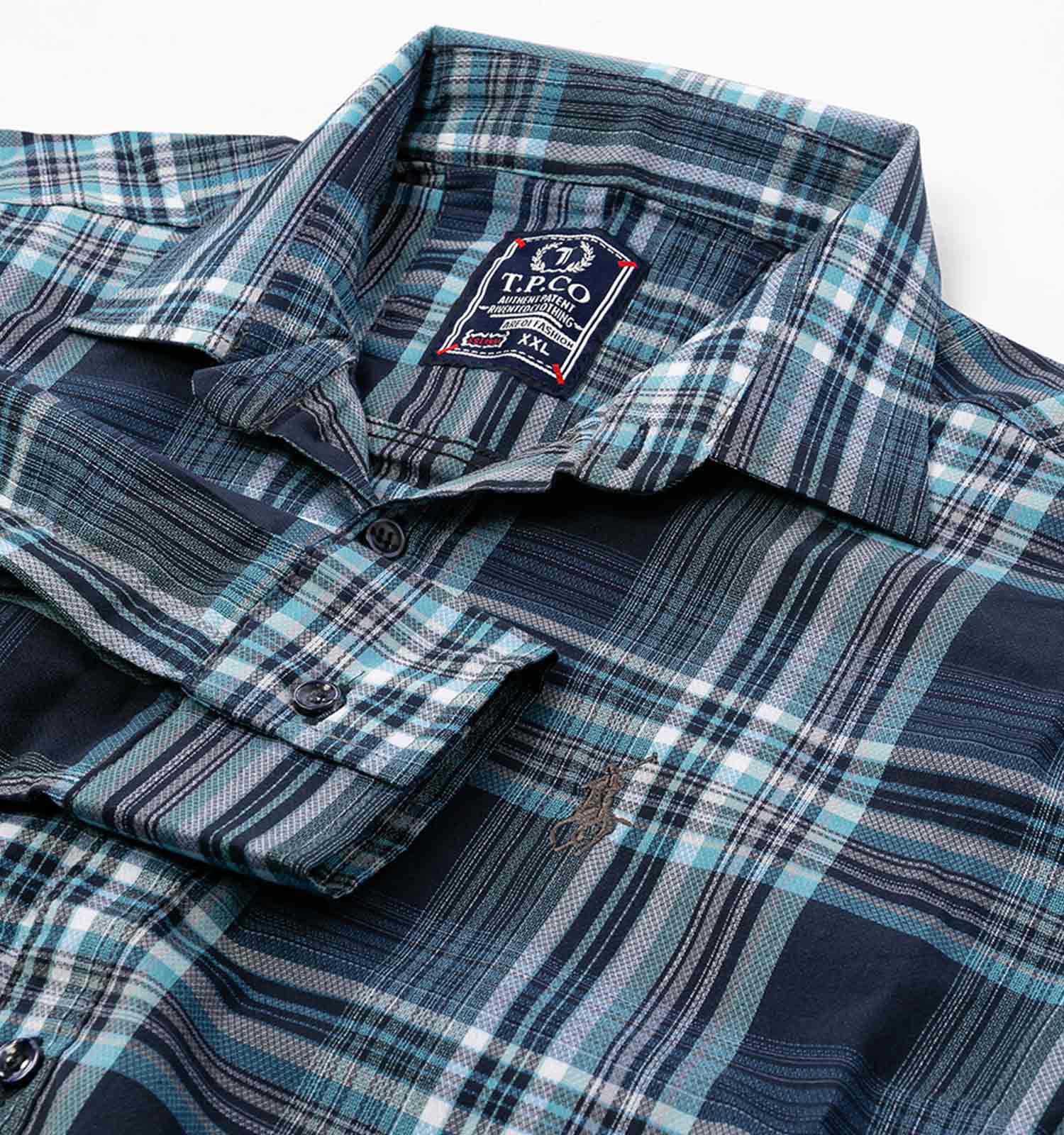 پیراهن مردانه چهارخانه Polo مدل 36827