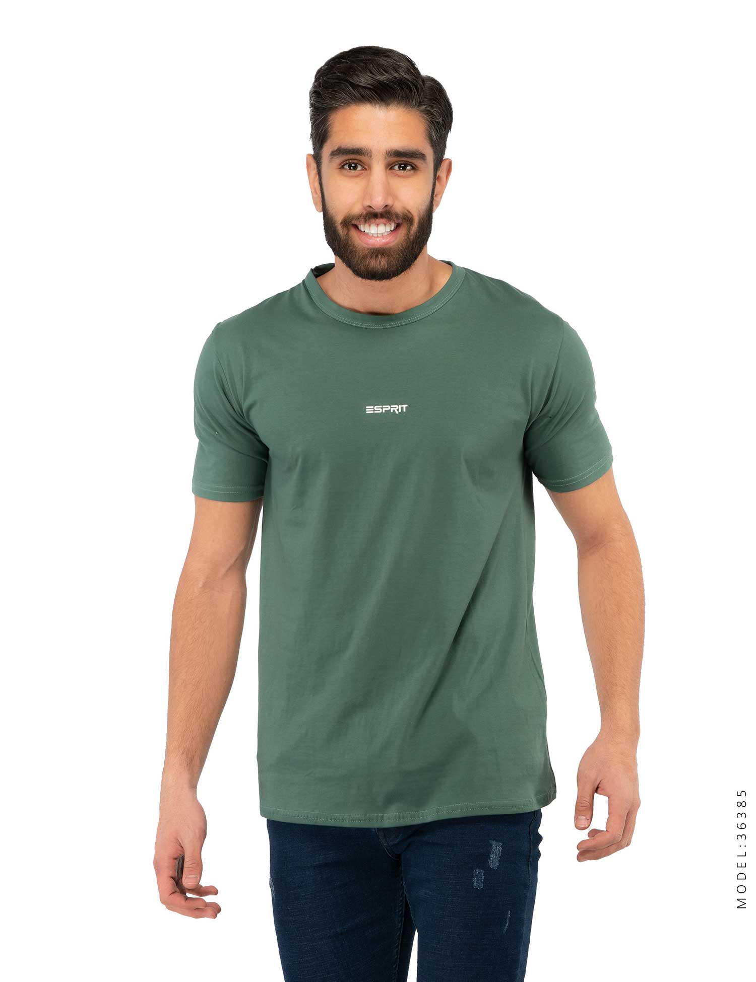 تیشرت یقه گرد مردانه Esprit مدل 36385