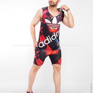 ست رکابی شلوارک مردانه Adidas مدل 19374