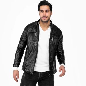 کاپشن چرمی مردانه Emery مدل 23350