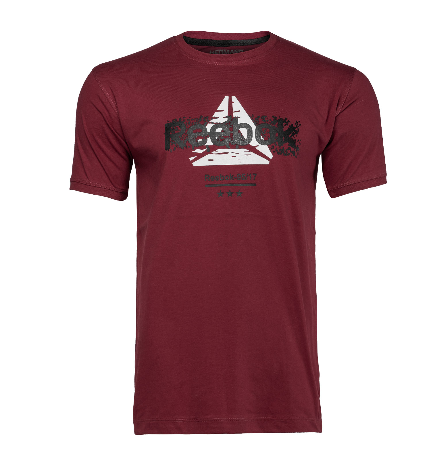 تیشرت Reebok یقه گرد مردانه پنبه طرحدار مدل 45253