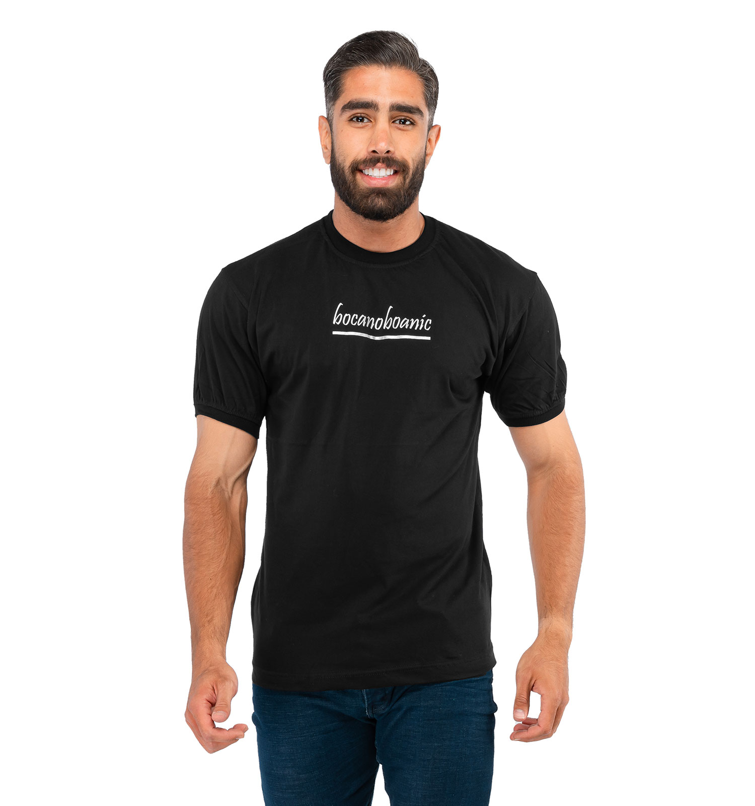 تیشرت مردانه چاپی یقه گرد Alma مدل 38525