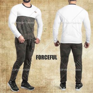ست تیشرت شلوار ارتشی Forceful (سفید)