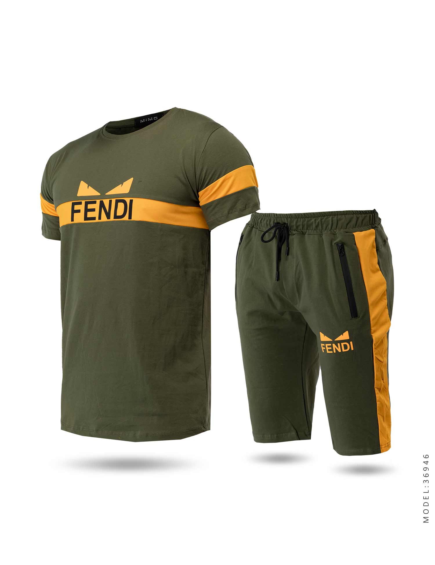 ست تیشرت شلوارک مردانه Fendi مدل 36946
