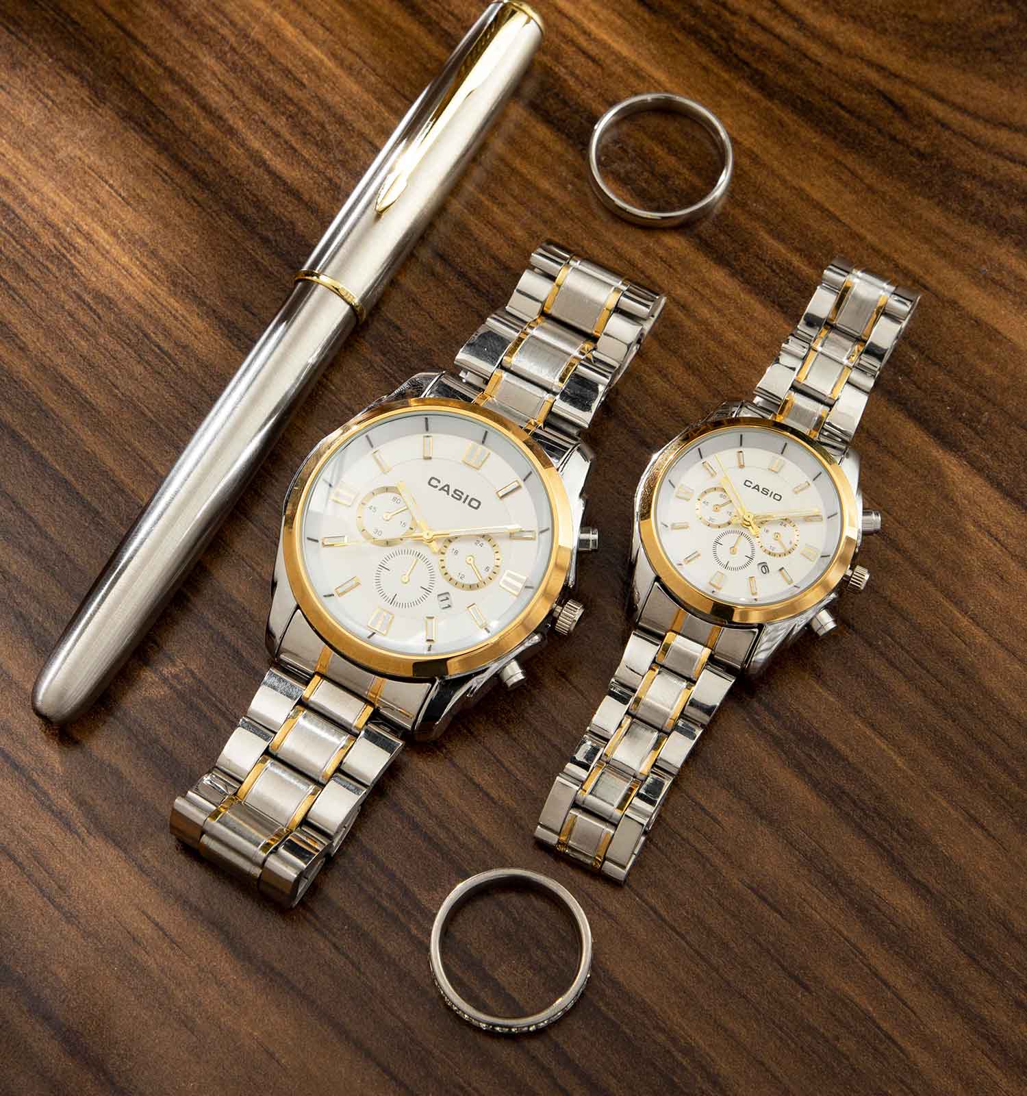 ست ساعت مچی فلزی Casio مدل 41960