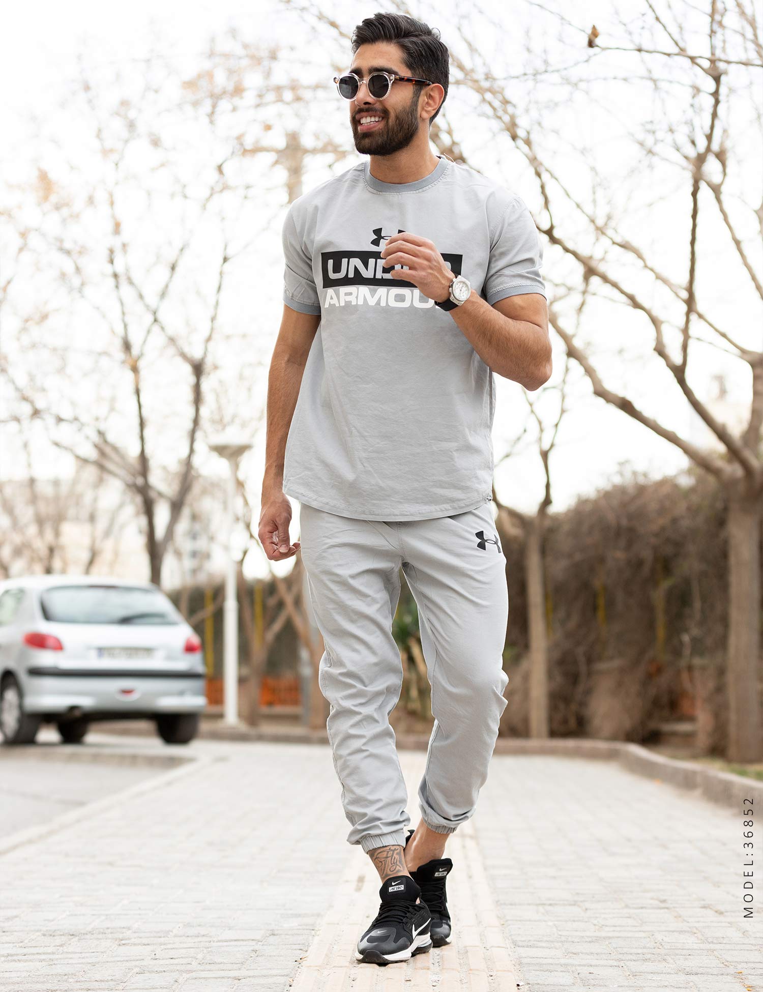 ست تیشرت شلوار اسپرت کتان Under Armour مدل 36852
