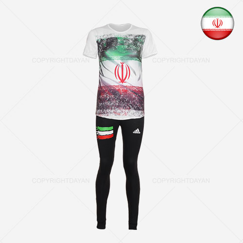 ست تیشرت شلوار زنانه Adidas طرح Iran