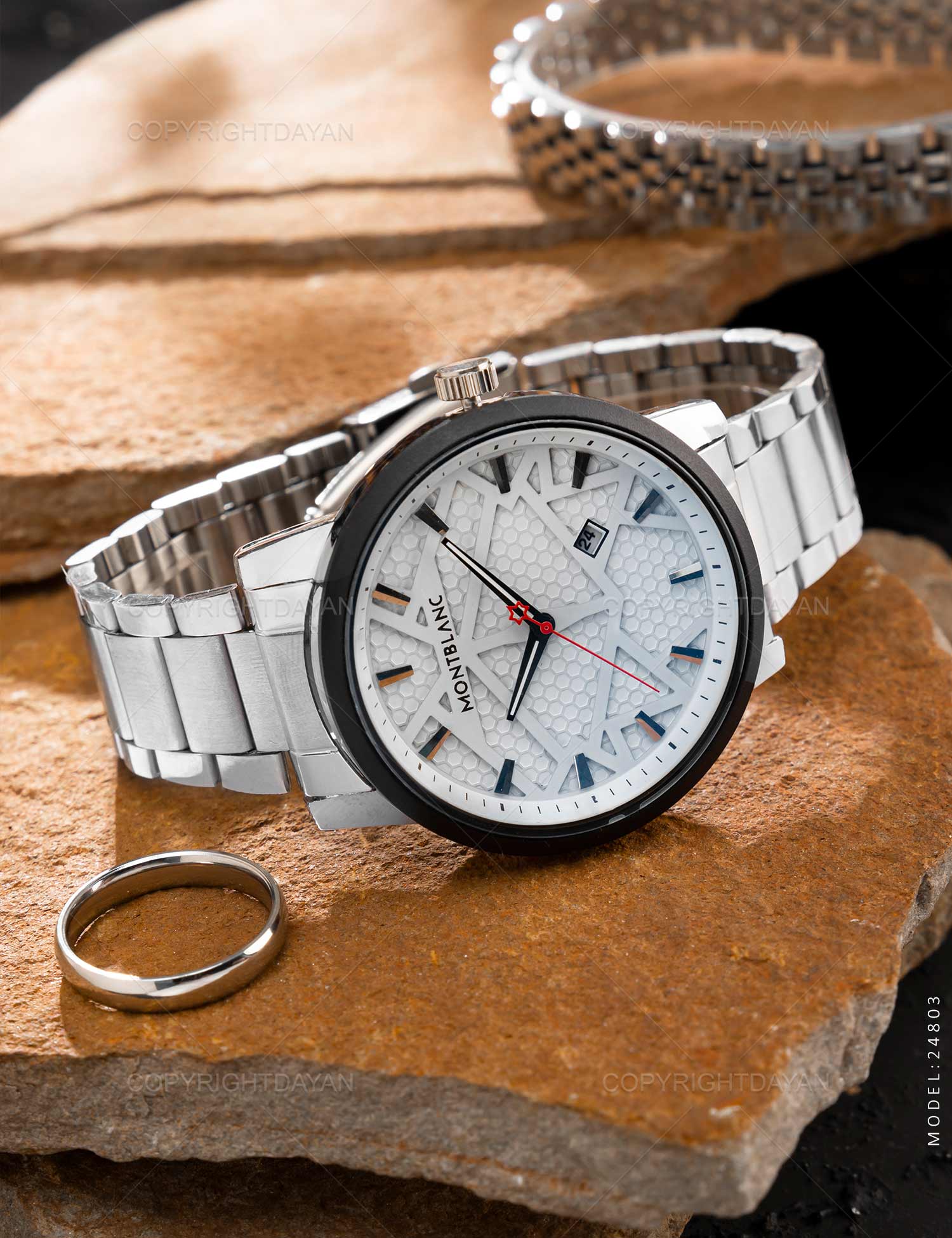 ساعت مچی عقربه ای مردانه Montblanc مدل 24803