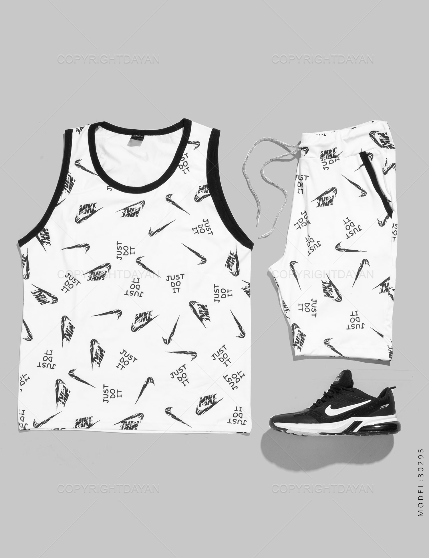 ست رکابی شلوارک مردانه Nike مدل 30295