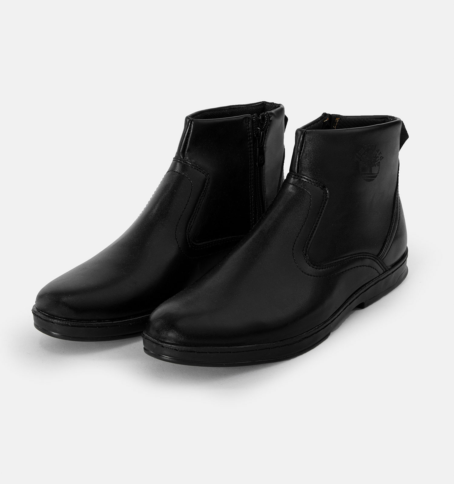 نیم بوت چرم مصنوعی مردانه مشکی Timberland زیپ دار مدل 22983
