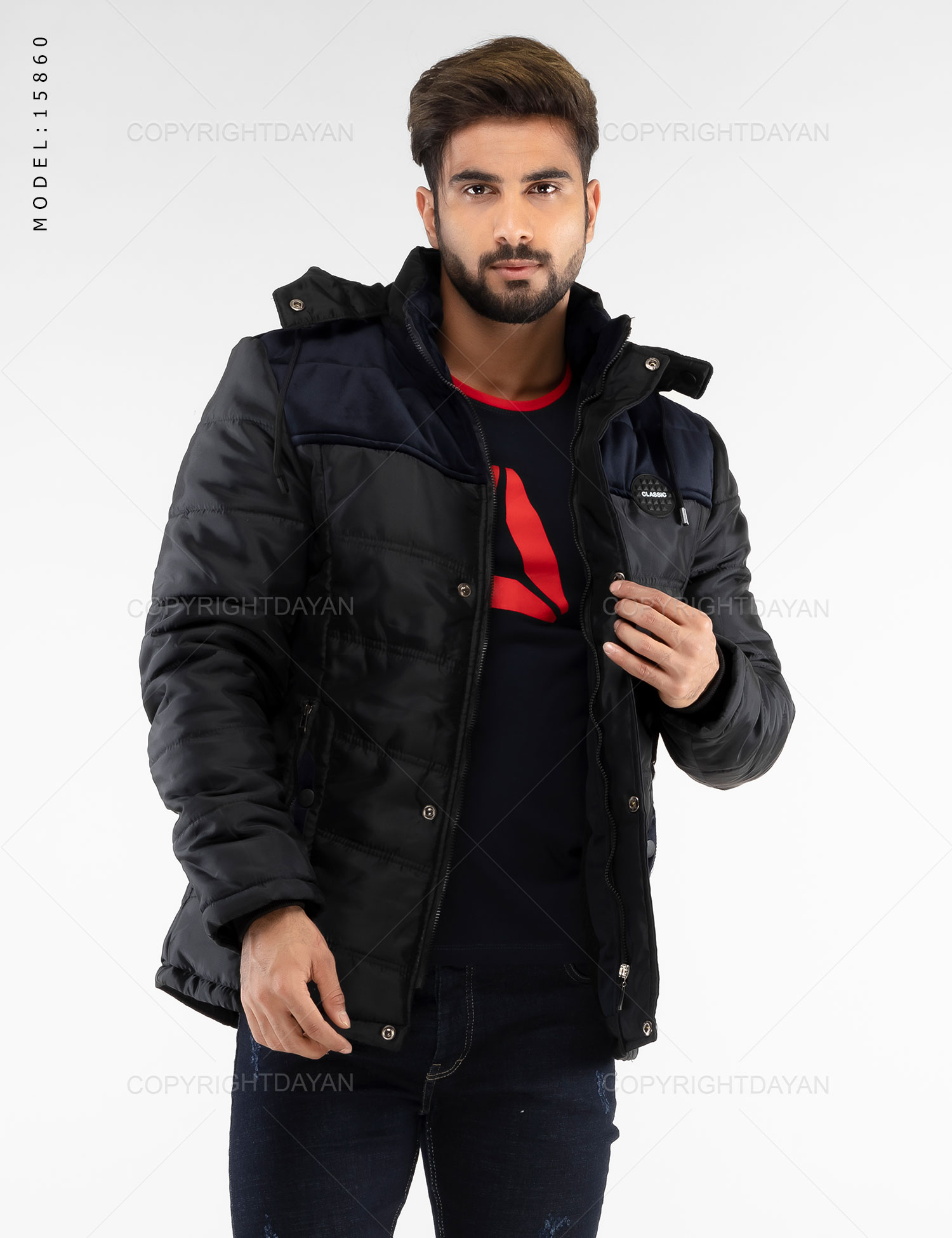 کاپشن مردانه Enzo مدل 15860