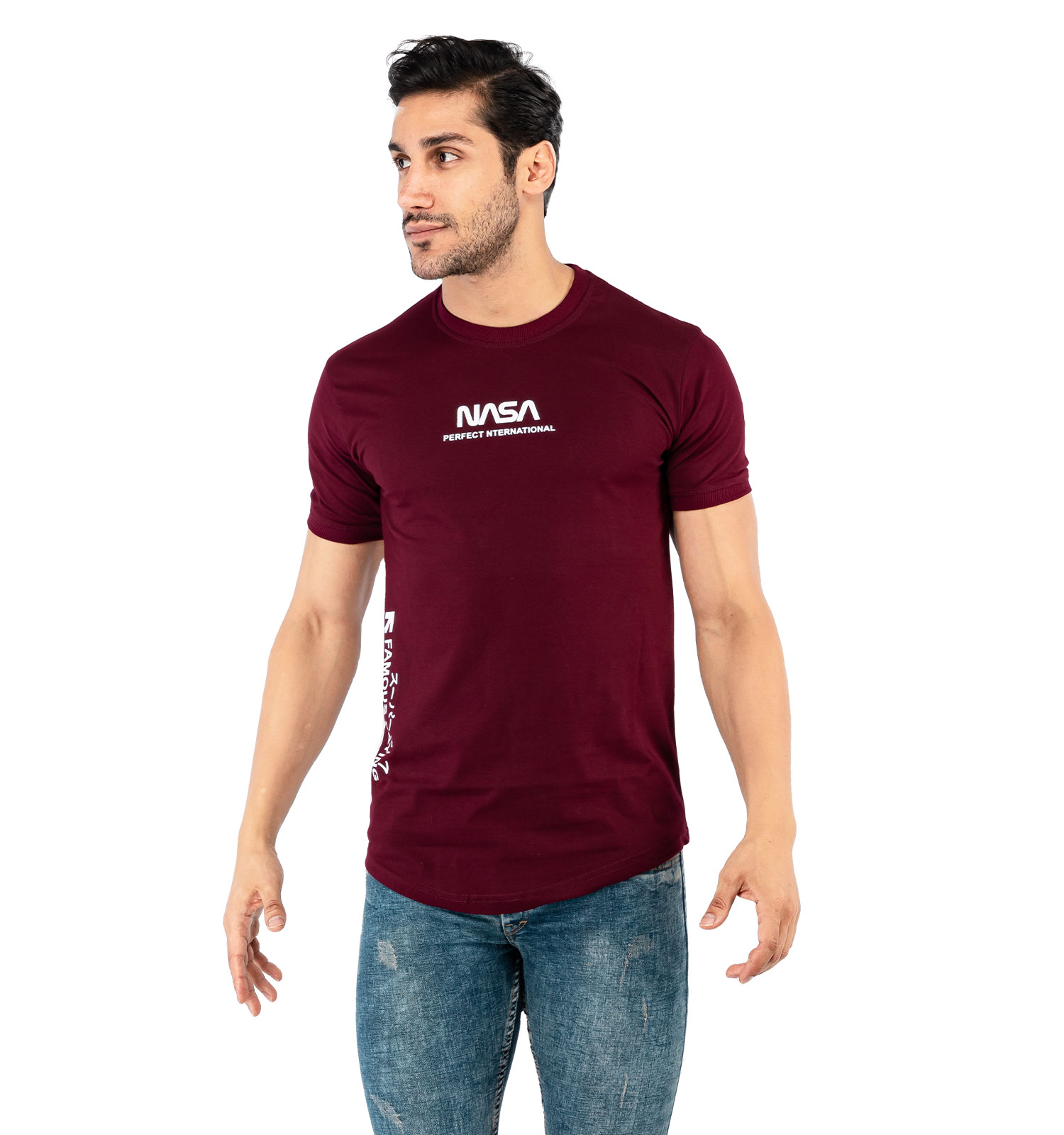 تیشرت مردانه چاپی Nasa مدل 37527