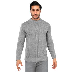 بافت مردانه یقه گرد فری سایز طرحدار Lima مدل 40290