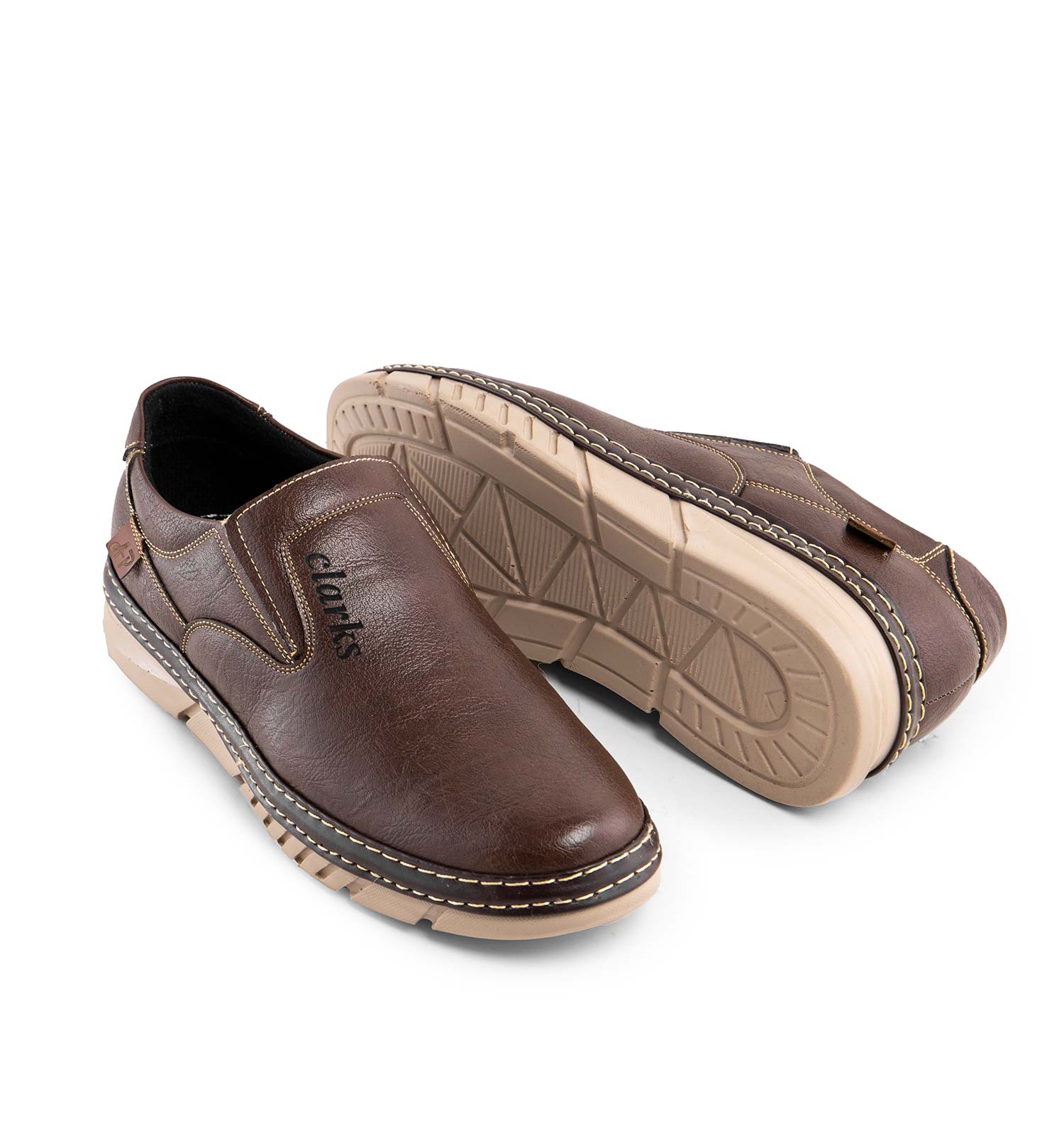کفش روزمره مردانه Clarks چرم مصنوعی مدل 43423
