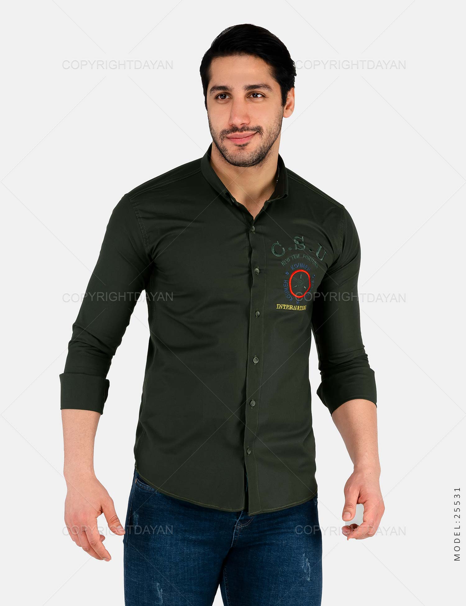 پیراهن مردانه Carlo مدل 25531