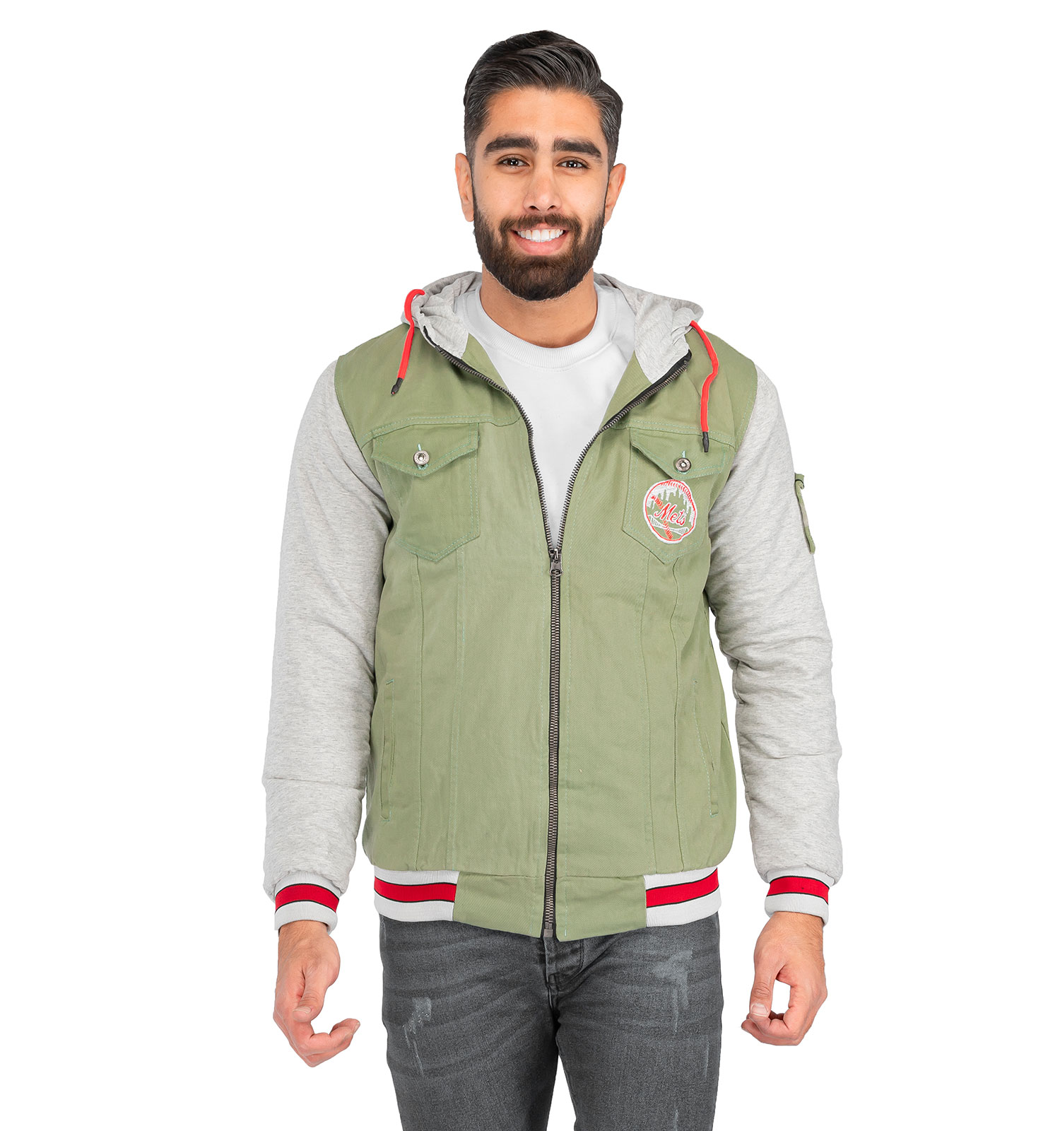 کاپشن کتان مردانه اسپرت Alma مدل 39875