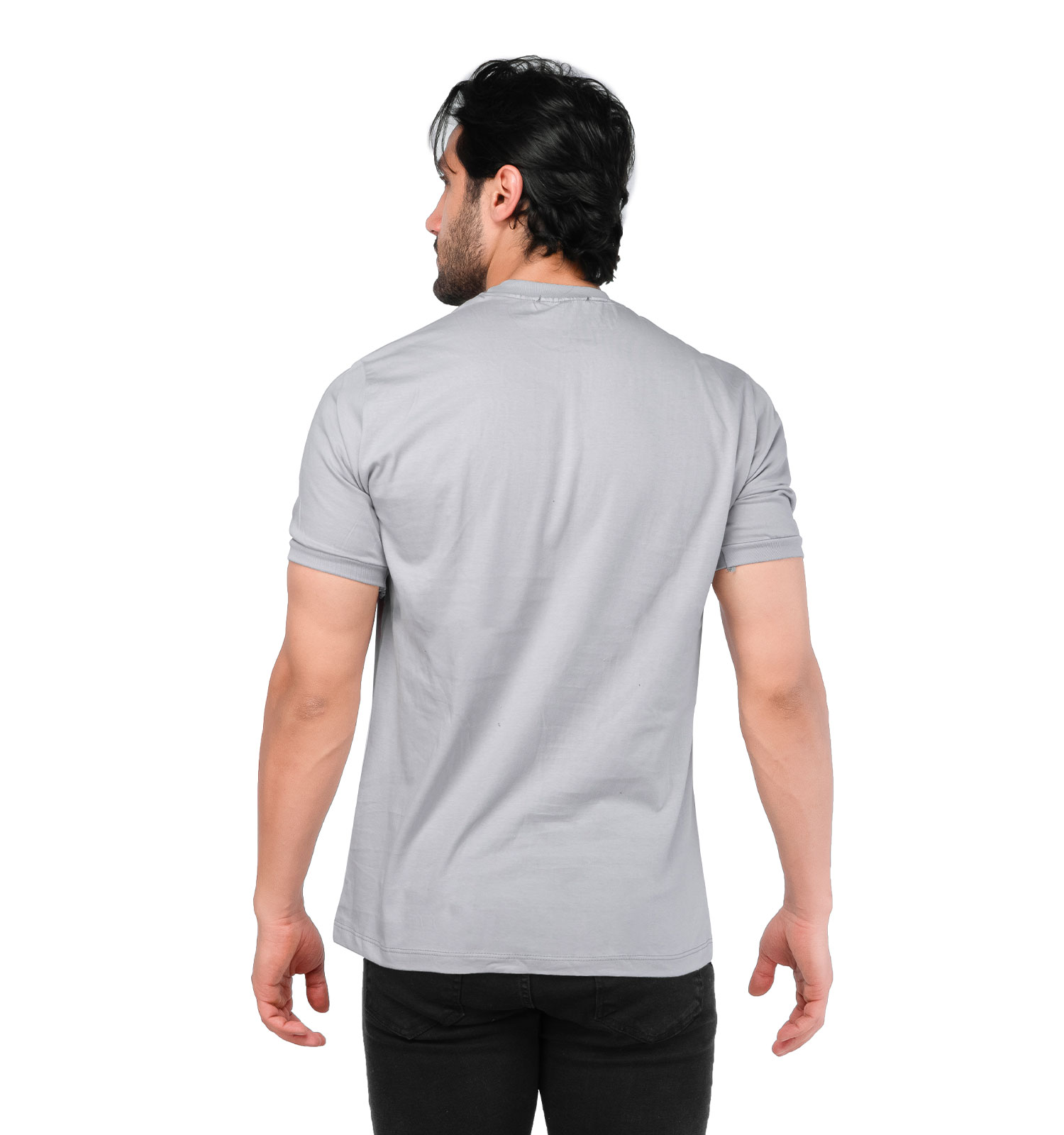 تیشرت Ferragamo یقه گرد مردانه پنبه ساده مدل 44717