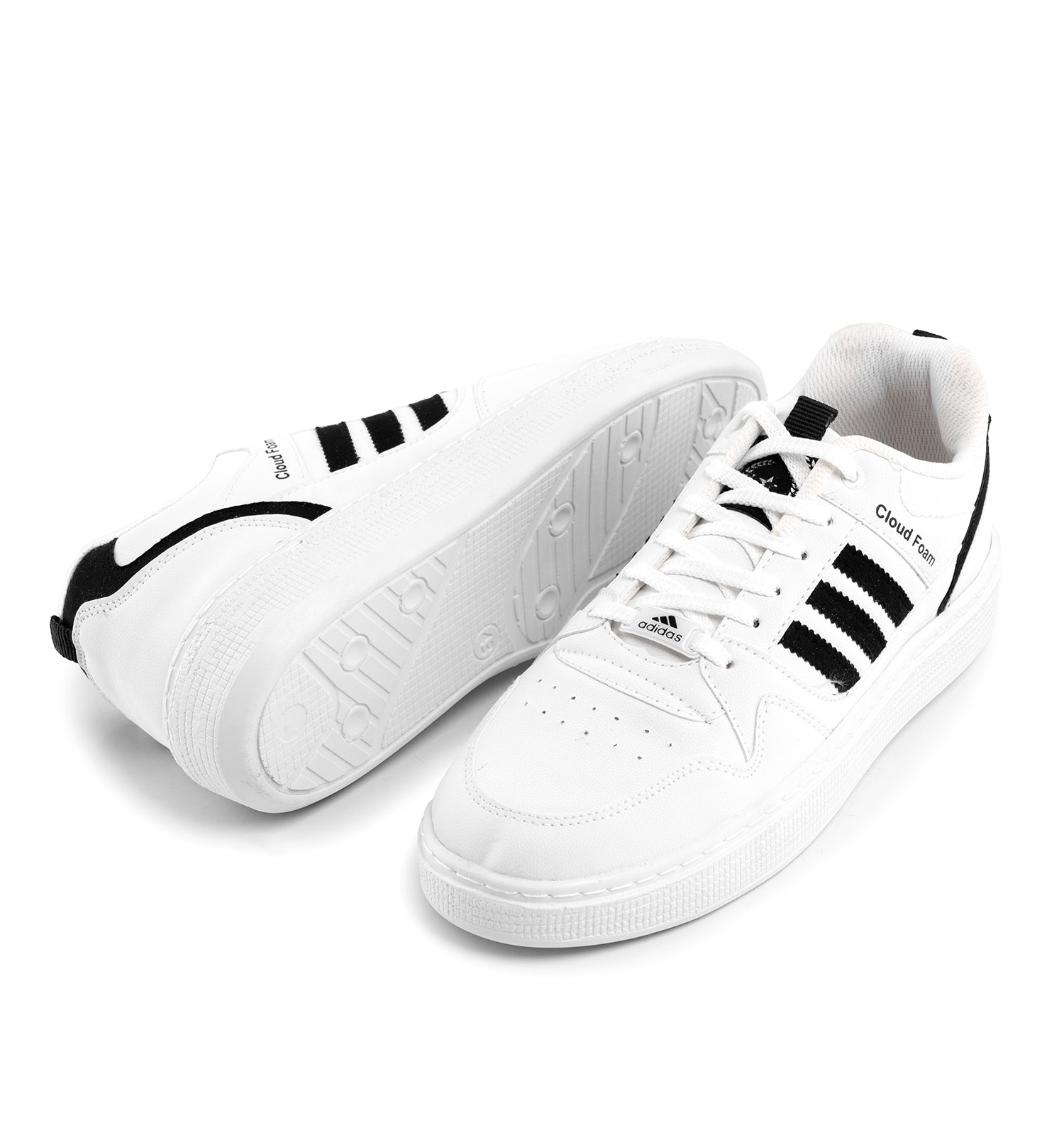 کفش اسپرت Adidas مردانه سفید بندی مدل 43322