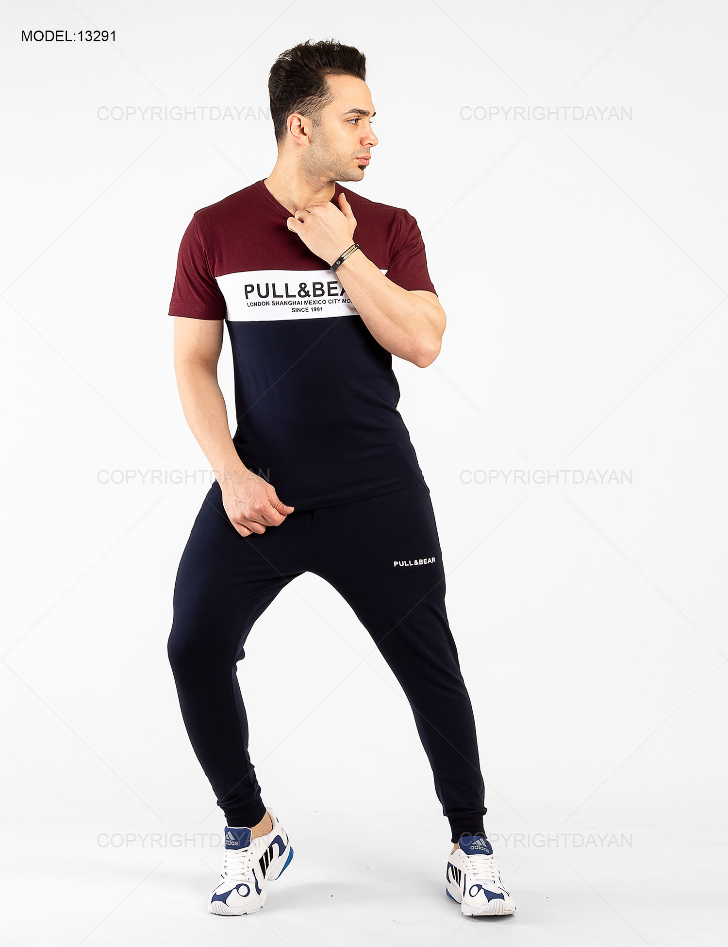 ست تیشرت شلوار مردانه Pull & Bear مدل 13291