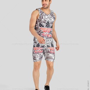 ست رکابی شلوارک مردانه Adidas مدل 25437