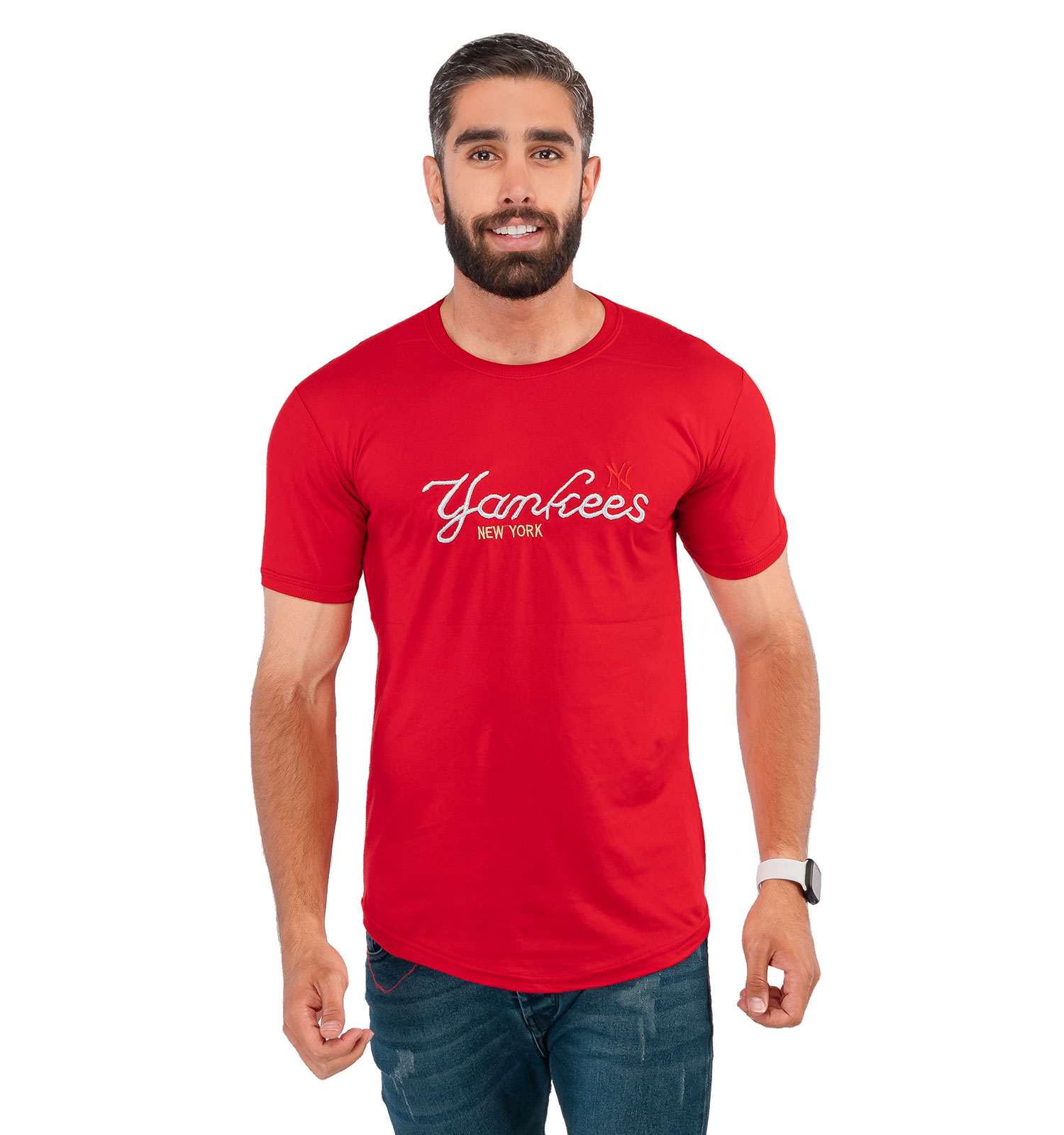 تیشرت مردانه یقه گرد New York مدل 38207